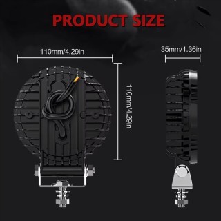 LED фар универсален 12V 24V